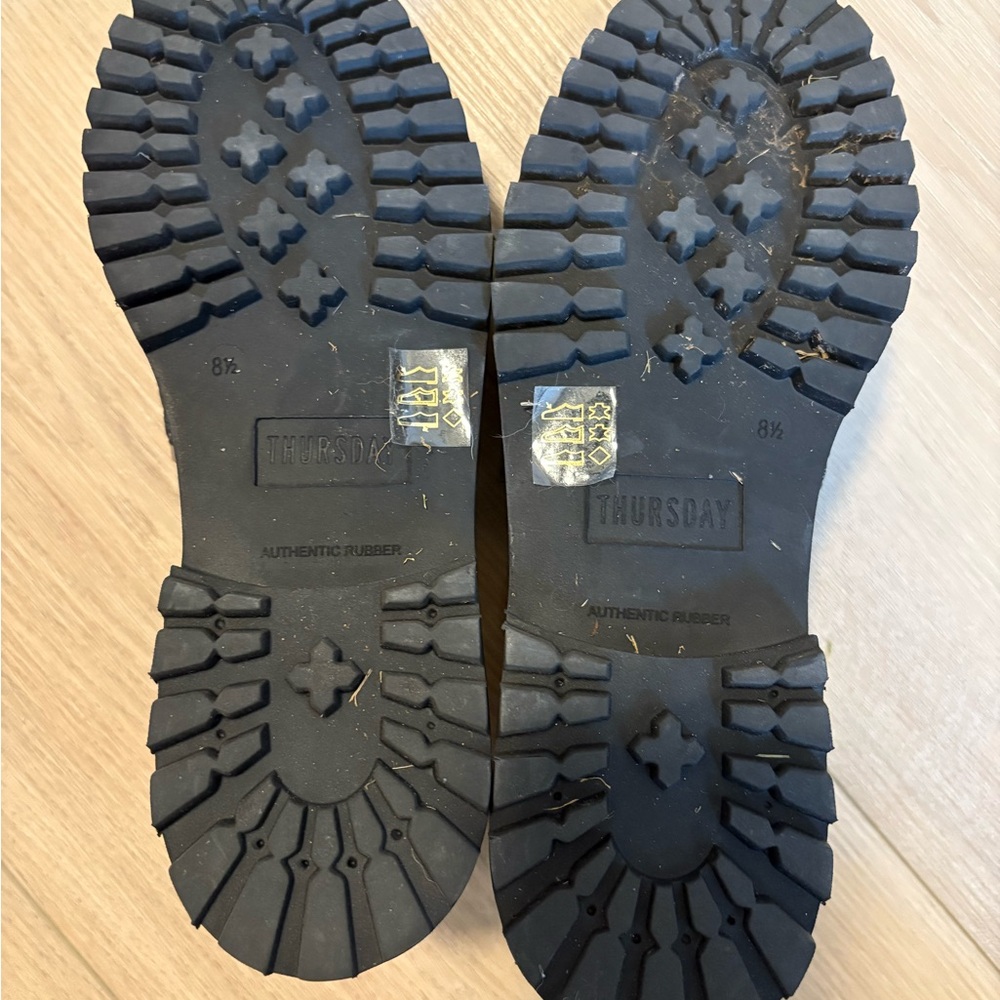 Thursday Boot Company Black Patent Chunky Penny Loafers - Women - Picture 5 of 6